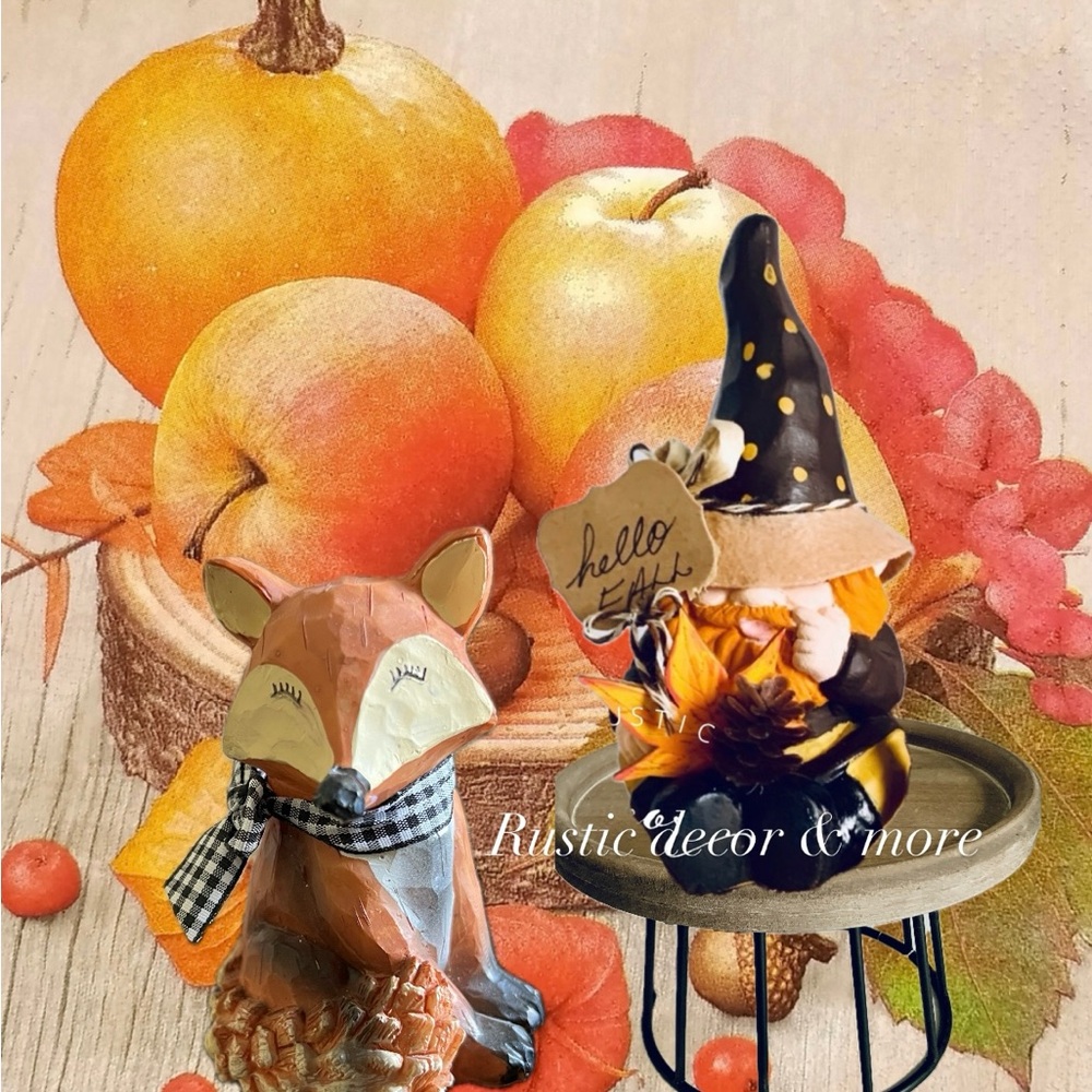 Hello Fall Gnome For Your Tier Tray